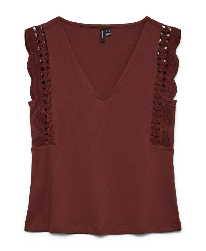 VMGABBY SL V-NECK TOP JRS GA