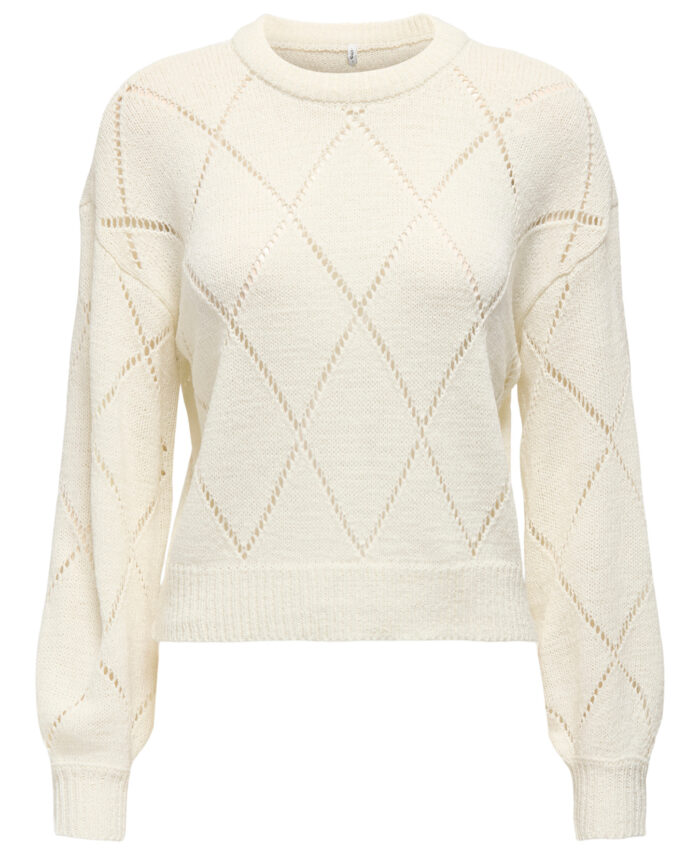 ONLGEENAS LS STRUCTURE O-NECK KNT