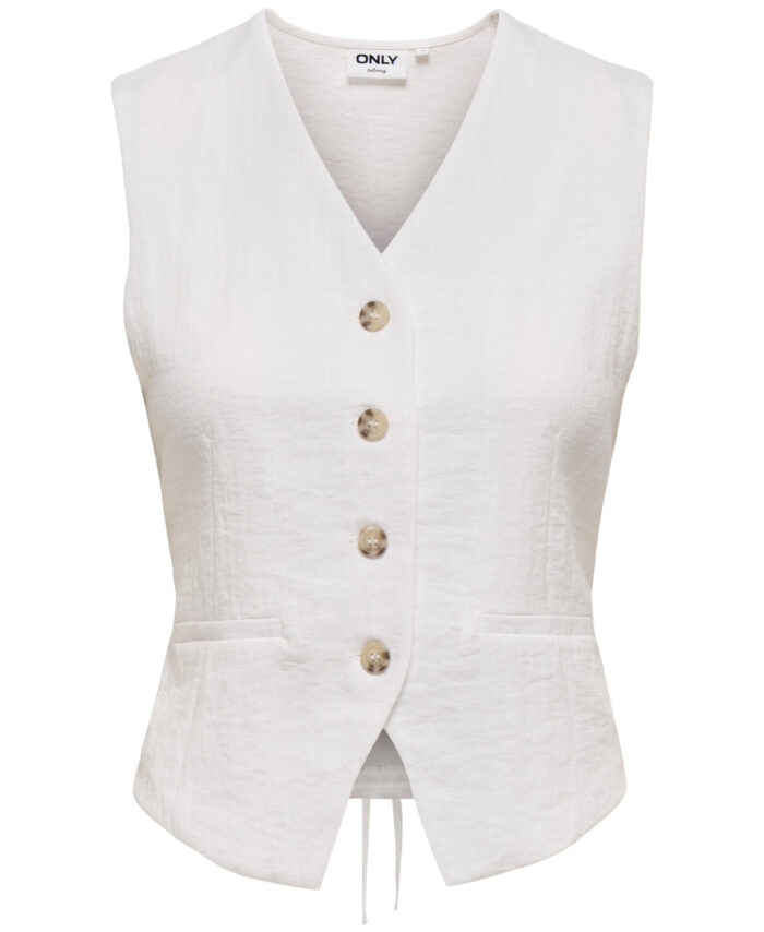 ONLITA S/L LINEN LOOK WAISTCOAT TLR
