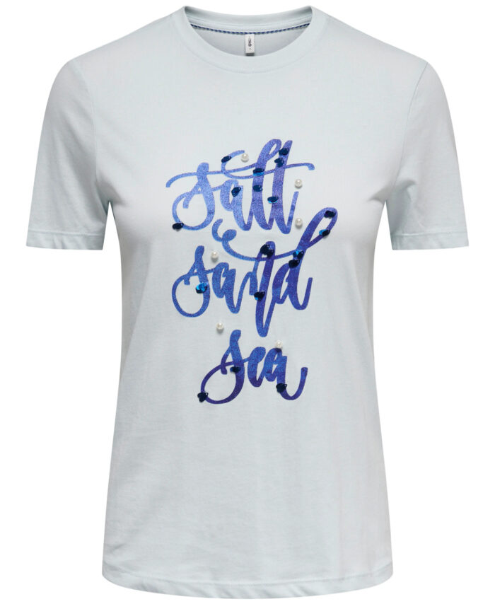 ONLKITA S/S SEQUINS TOP BOX JRS