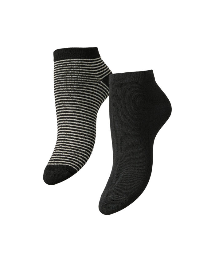 PCLAURA ANKLE SOCKS 2-PACK BC NOOS