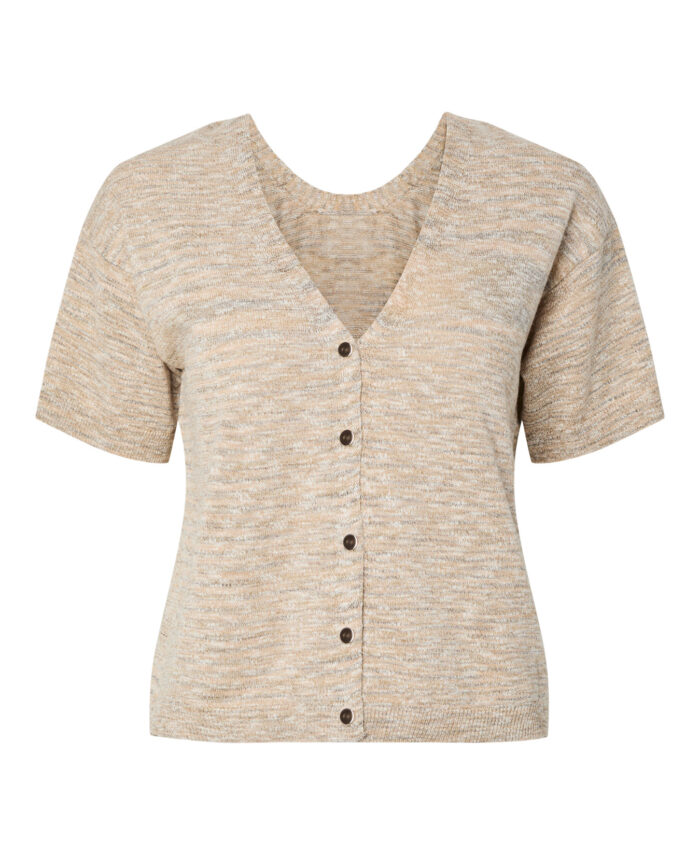 PCGAIL SS REV V-NECK KNIT CARDIGAN MSA