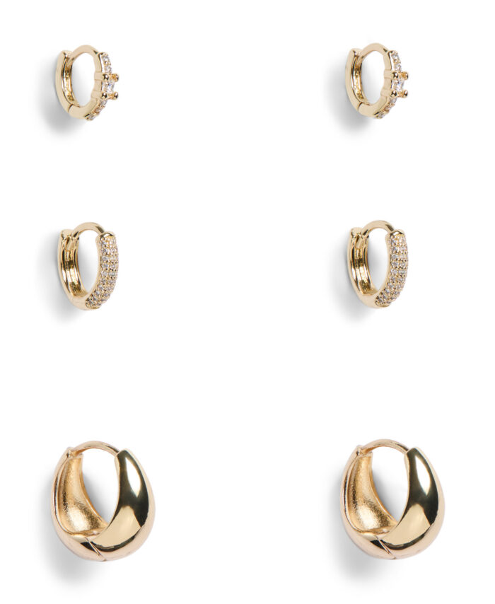 PCOTELIA EARRINGS 3-PACK D2D